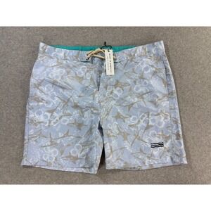 NWT Sol Angeles Premium Surf‎ Swim Board Shorts (Men's 38) 7" - Blue